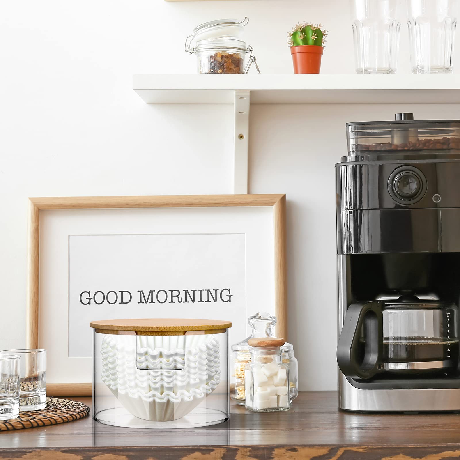 Qunclay countertop display blends with modern kitchen decor.