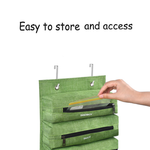 Quoyiyo bag organizer for sandwich bags simplifies meal prep and storage