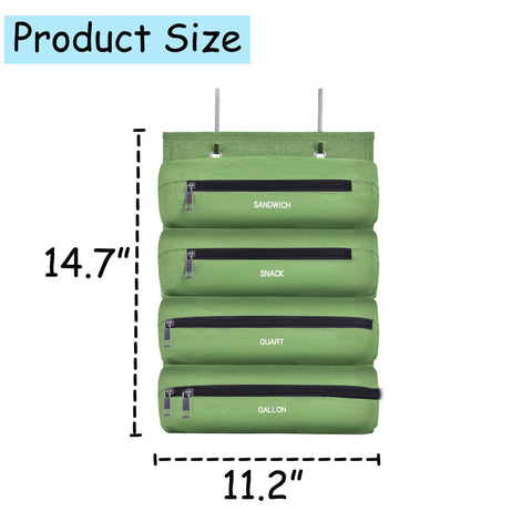 Quoyiyo bag organizer for snack bags neatens counter space