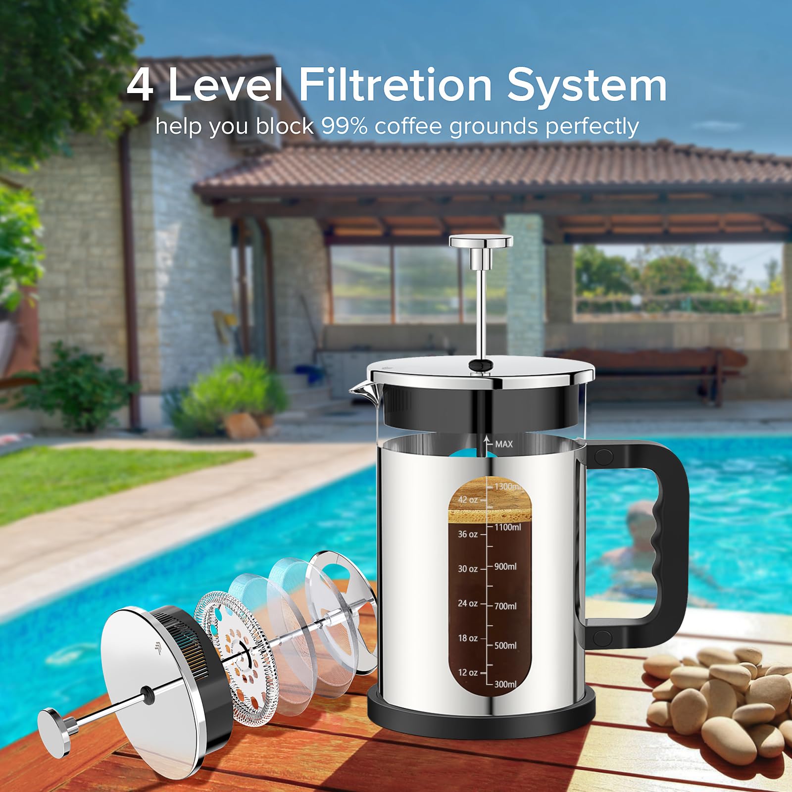 QUQIYSO crema-visible brew with foamy top and aroma.