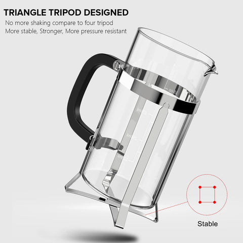 QUQIYSO glass beaker displays heat resistance for hot brews