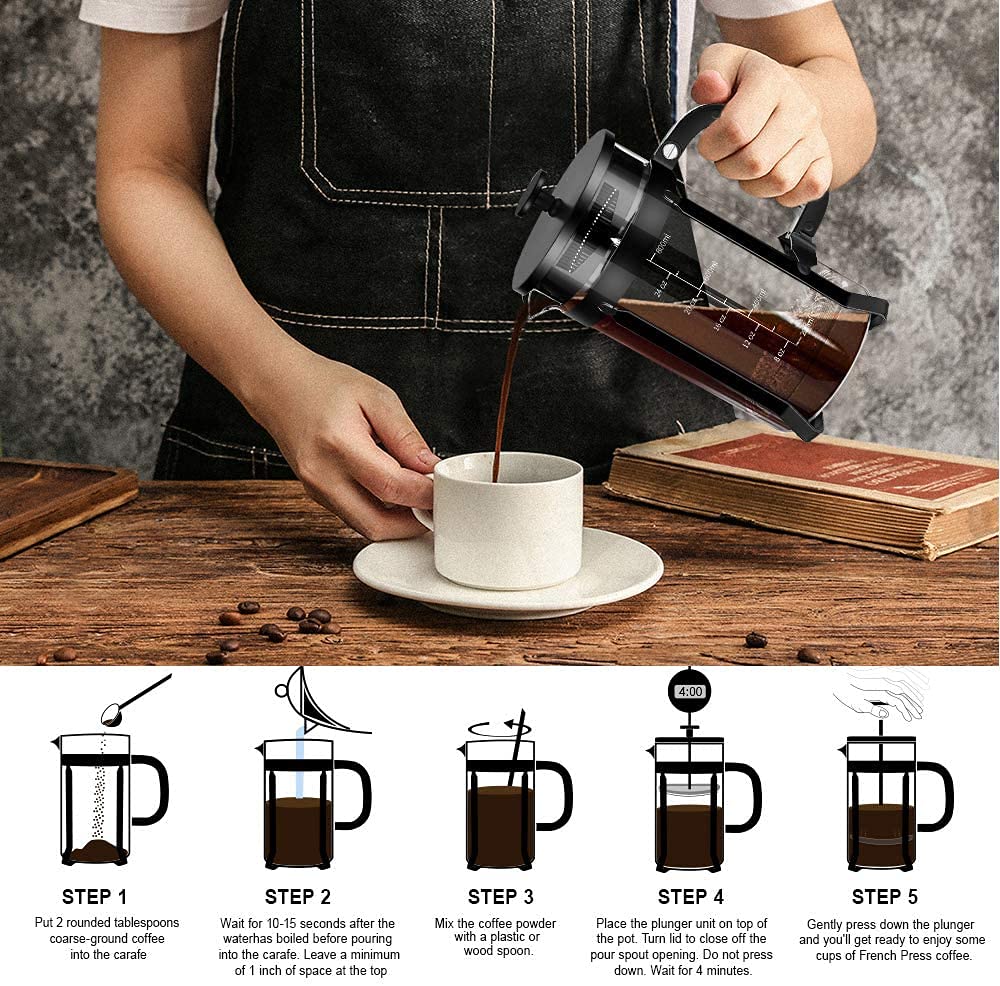 QUQIYSO heat‑resistant handle enables safe, steady pouring