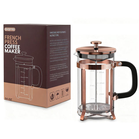 QUQIYSO stainless steel body with copper finish offers durability for daily use