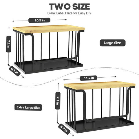 Quszmd onion bin shows sturdy base for durable pantry storage.
