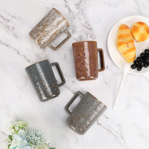 QUTREY ceramic mug is microwave and dishwasher safe for everyday use.