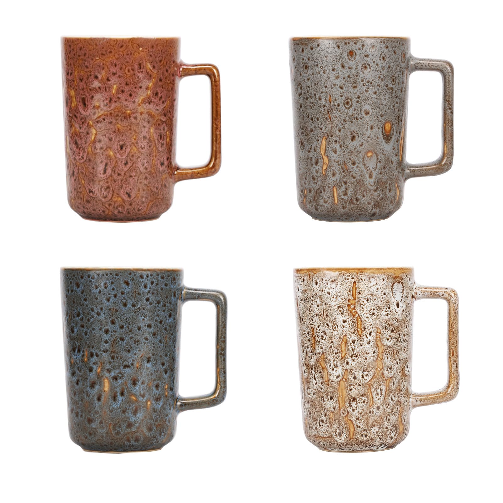 QUTREY coffee mug in rock magma pattern enhances daily coffee rituals with durable porcelain.
