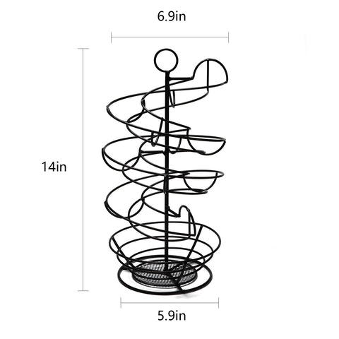 QUTREY spiral egg holder visual focus for large eggs with easy access.