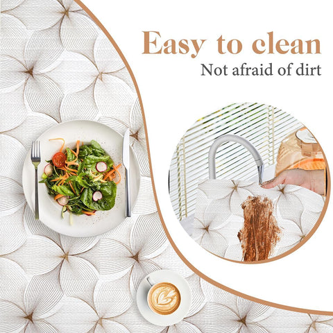 Quttisay easy-clean shelf liner can be wiped clean with a damp cloth.