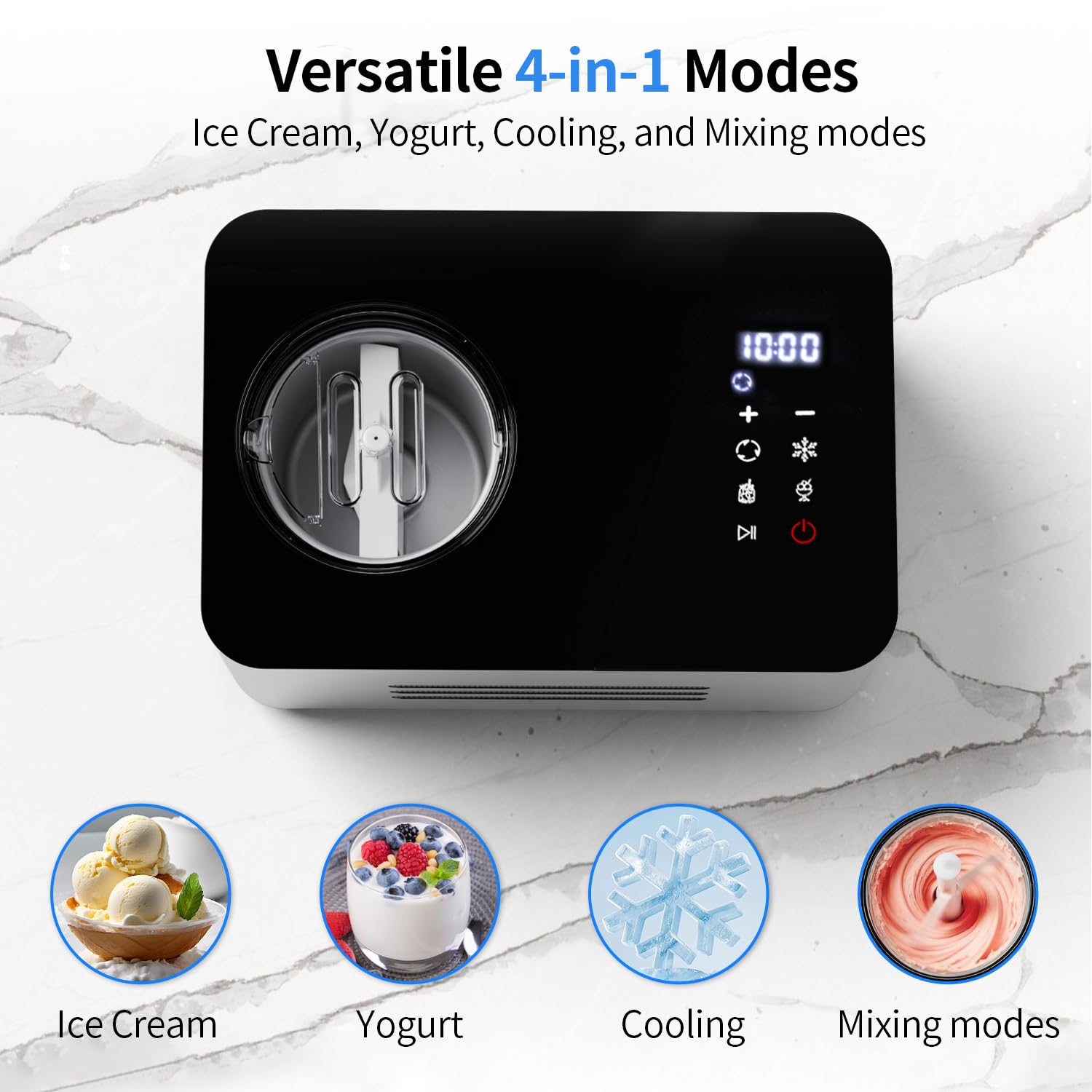 QUWRI yogurt-mode demonstrates versatile yogurt-based treats.