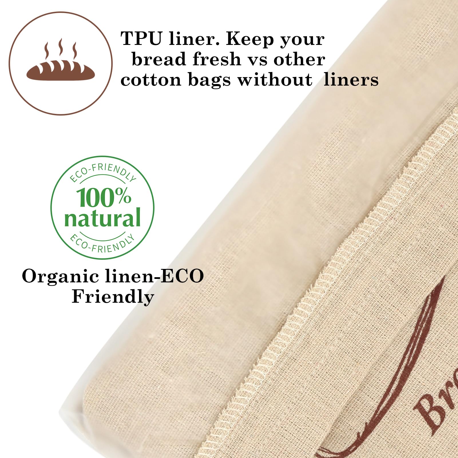 QUYANGCHIFENG bread bags showing plastic lining for moisture control.