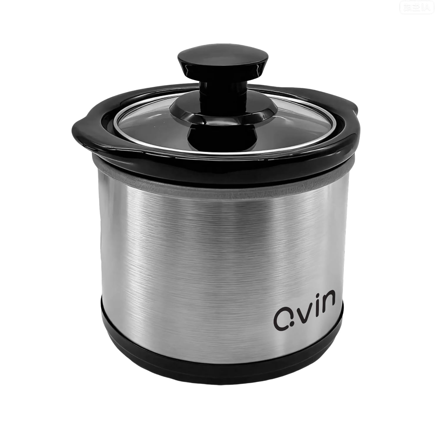 Qvin 0.65qt portable cooker keeps sauces warm for small gatherings.