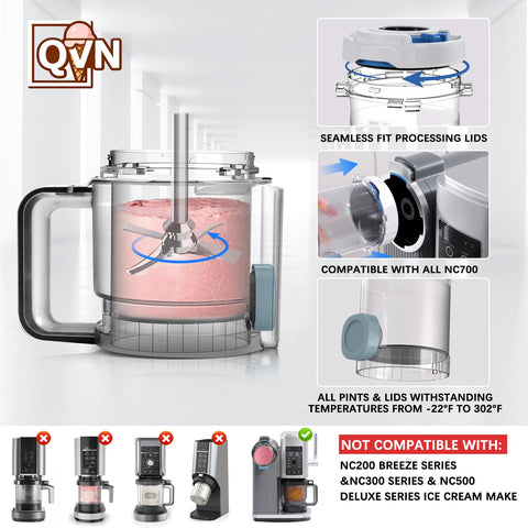 QVN Ninja Swirl Pint frosted design lets you see contents while cooling