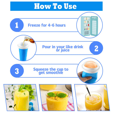 QwayHome slushie cup DIY smoothie highlights flavor customization