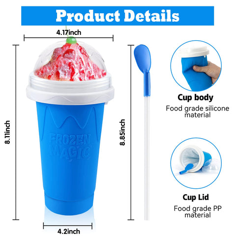 QwayHome slushie cup freeze layer enables fast at-home slushies