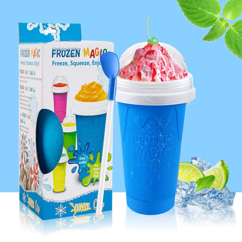 QwayHome slushie cup silicone body provides durable, safe use