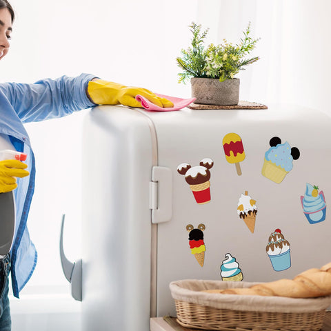 Qweryboo ice-cream-cone magnet adds charm and writable space