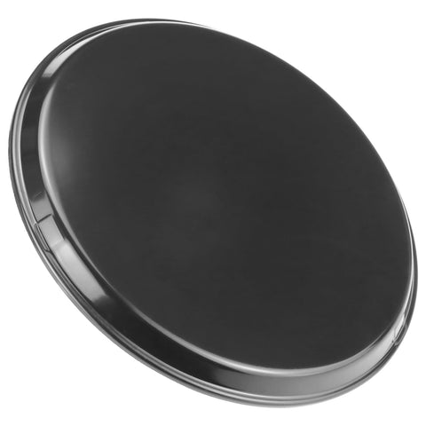 QWORK 14-inch round tray side profile highlighting durable plastic and grip.