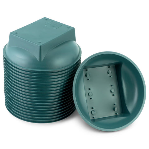 QWORK 24-pack floral bowls ideal for event decorations and quick setups.