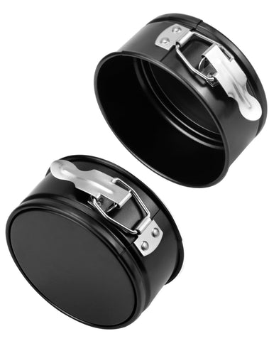 QWORK 4-inch springform pan carbon steel body for sturdy baking performance.