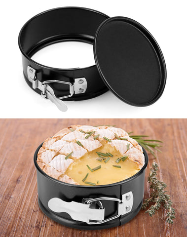 QWORK 4-inch springform pan with nonstick coating for easy release.