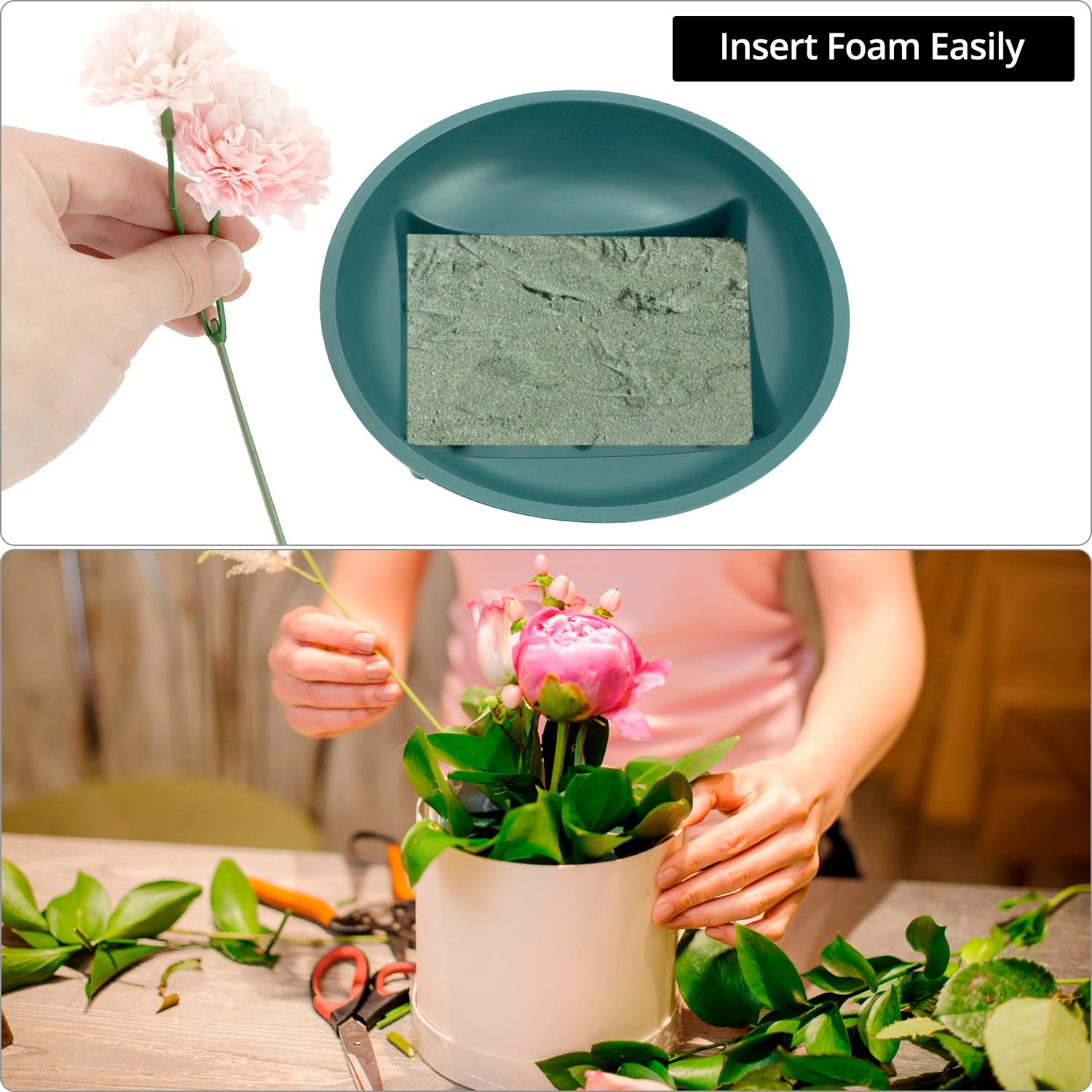 QWORK birthday floral bowls suited for memorable arrangements.