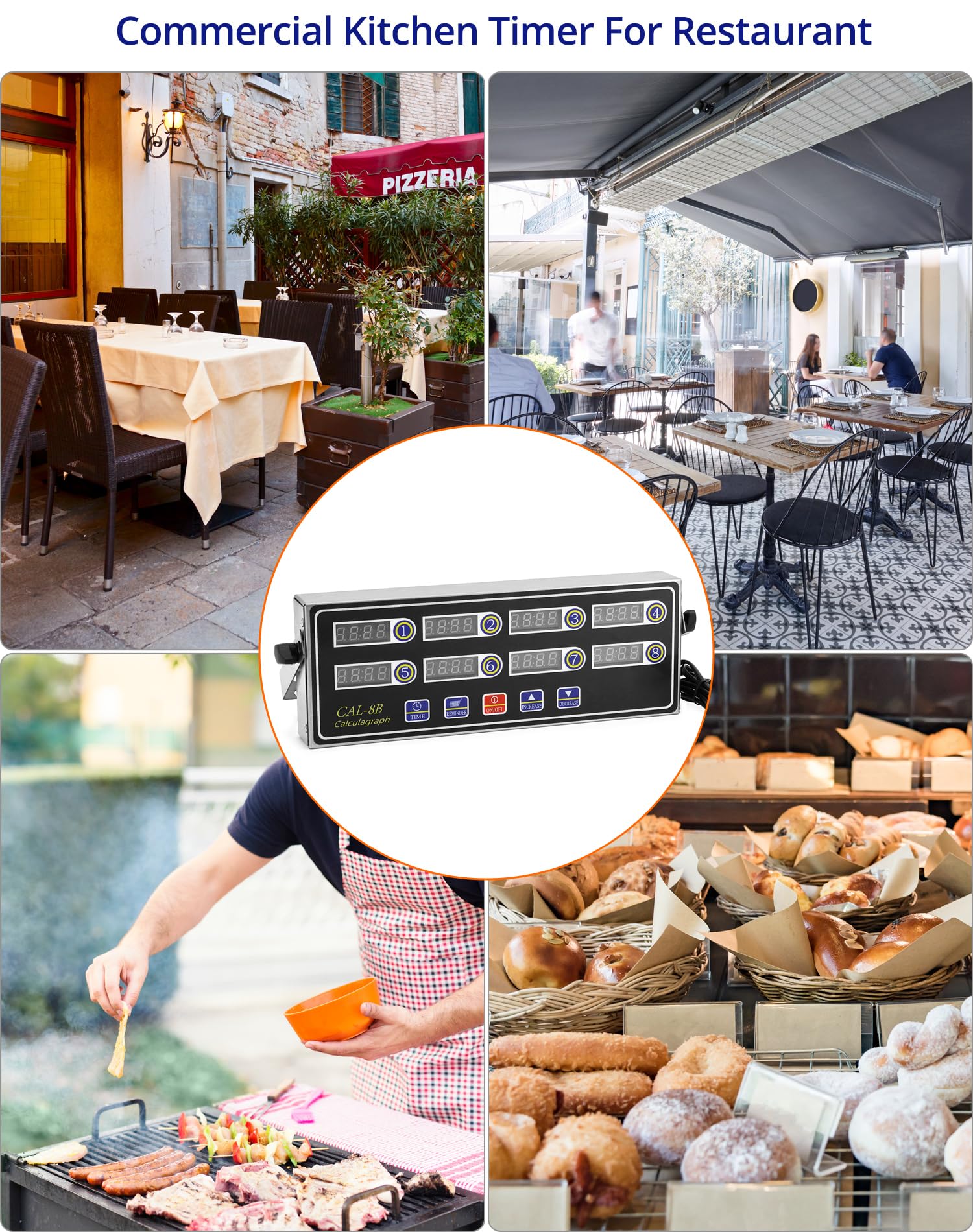 QWORK adjustable volume lets you hear reminders in noisy kitchens.