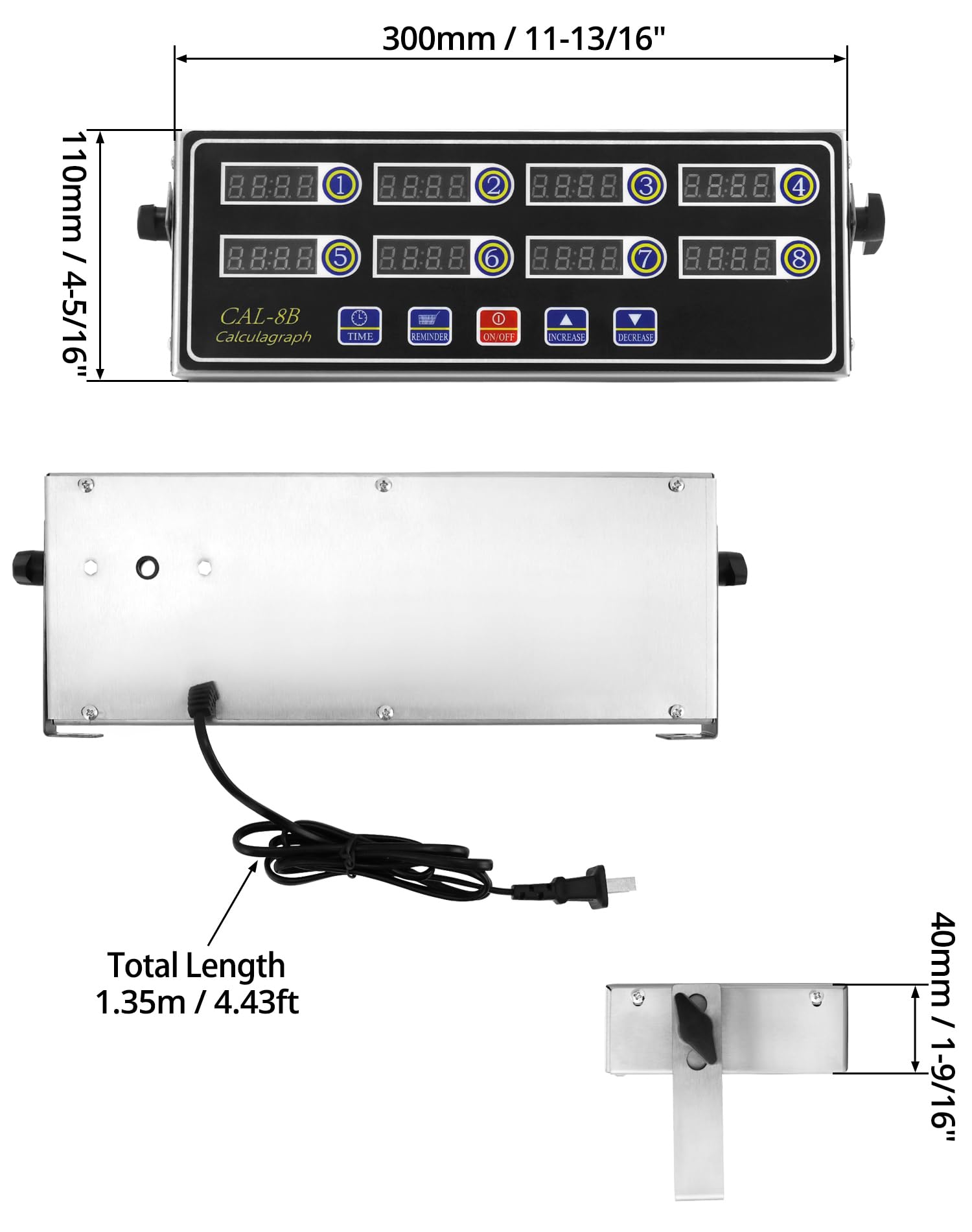 QWORK high-decibel buzzer maintains clear alerts during frying or steaming.