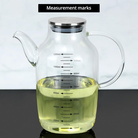 QWORK oil and vinegar bottle ideal for cooking and dressings