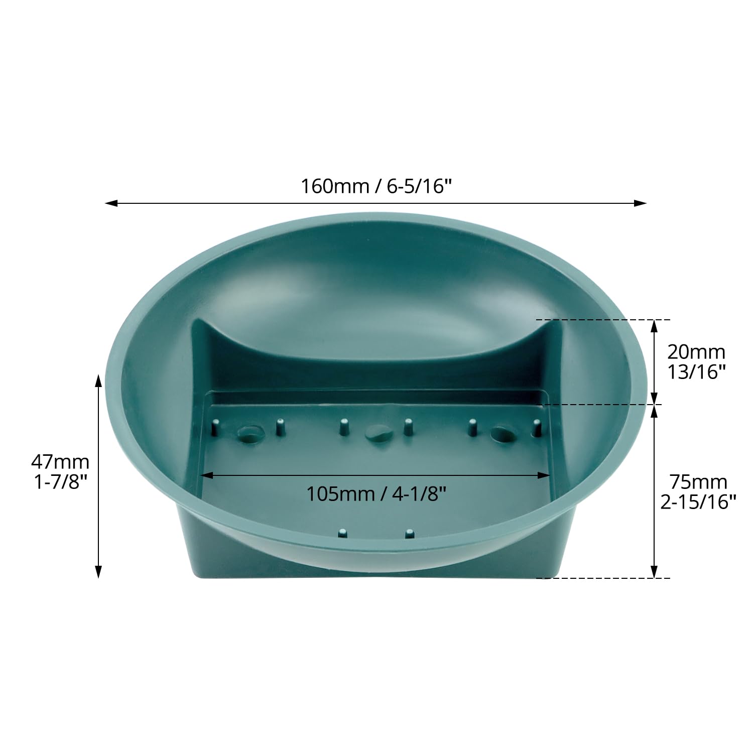 QWORK portable floral bowls lightweight and easy to transport.