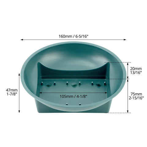 QWORK portable floral bowls lightweight and easy to transport.
