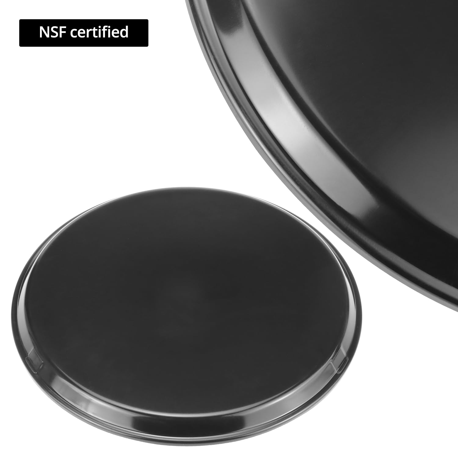 QWORK rubber liner non-slip surface provides secure transport of dishes.