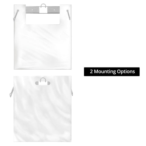 QWORK screws included for secure, permanent installation.