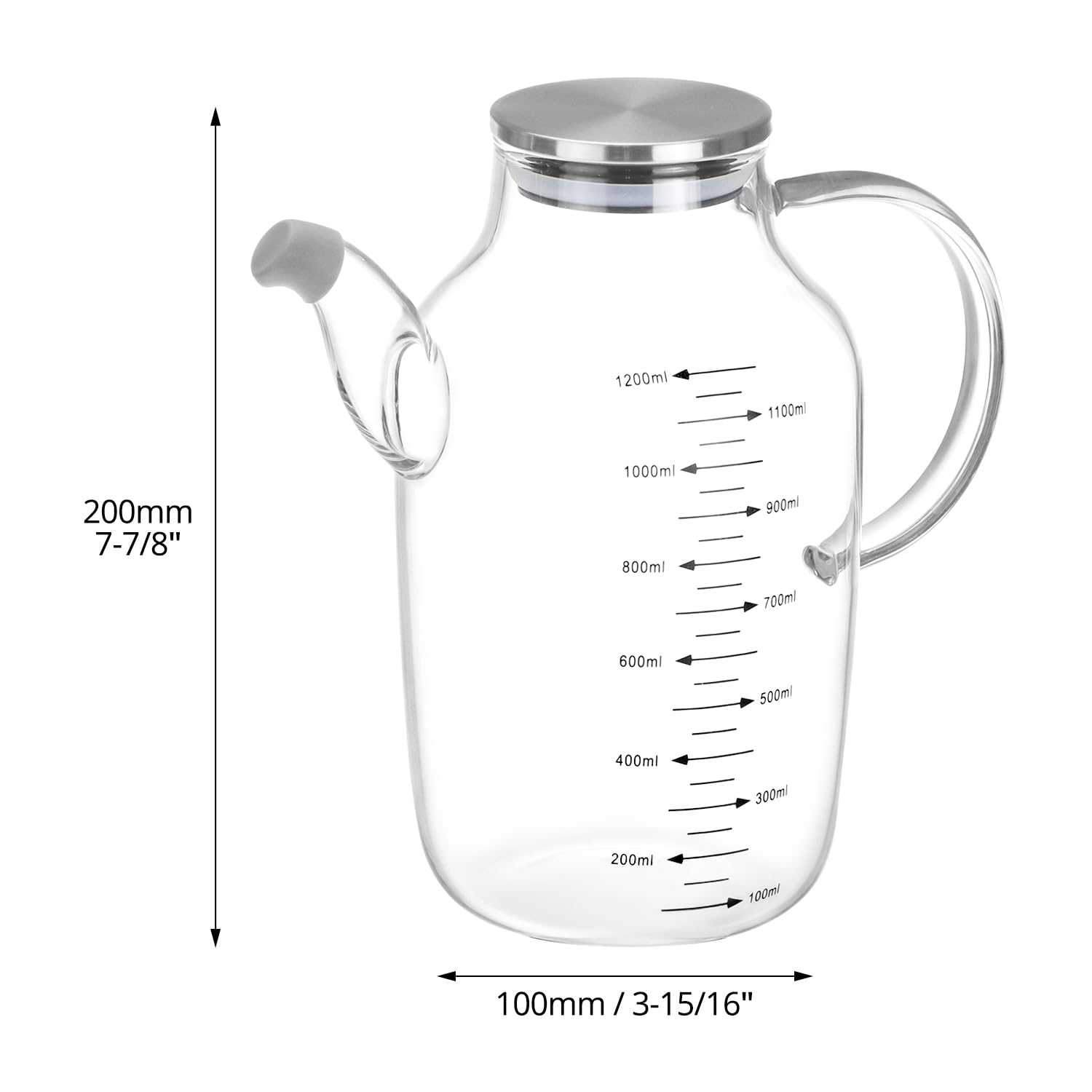 QWORK wide opening for easy refilling and cleaning