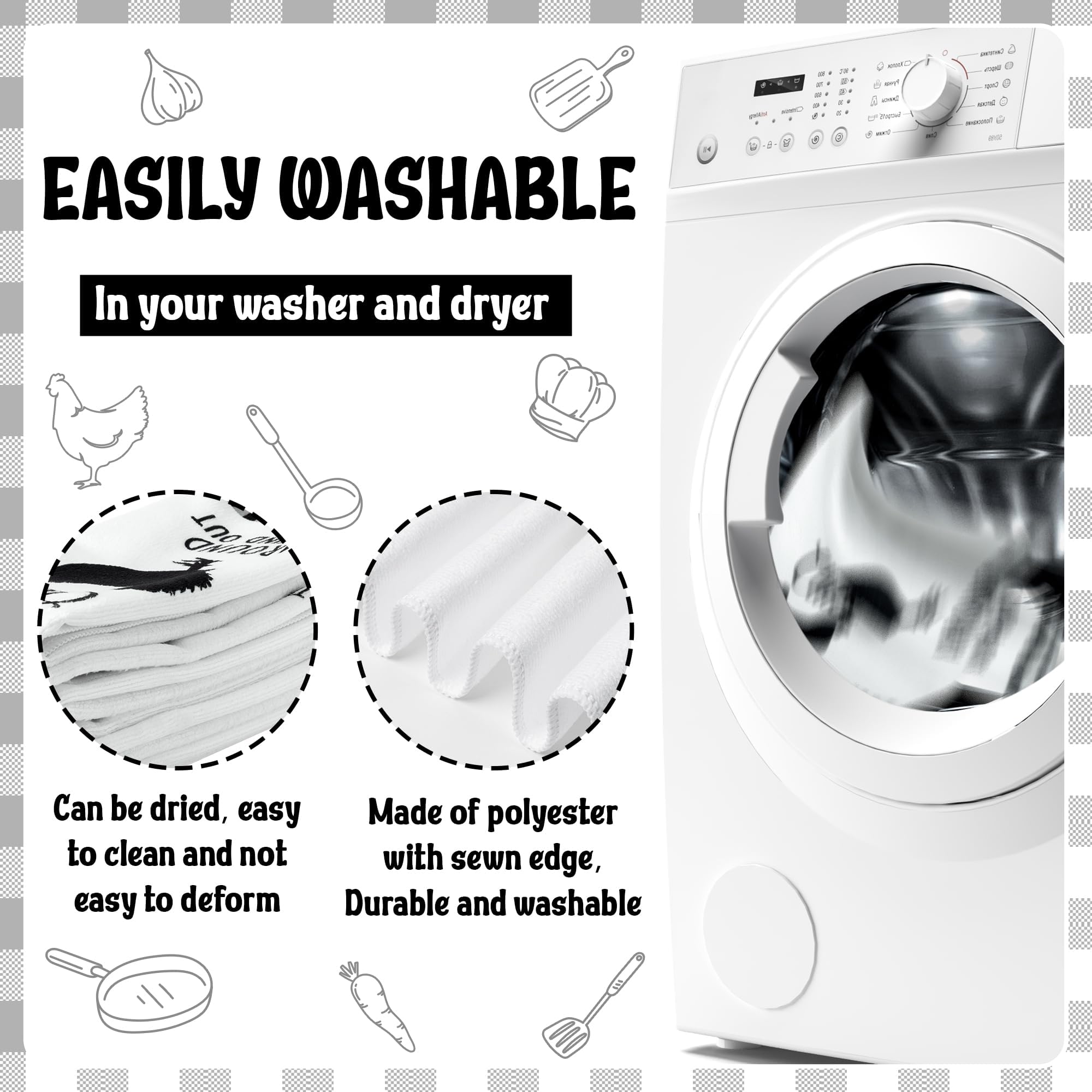 R HORSE absorbent quick-dry towels handle grease and stains efficiently.