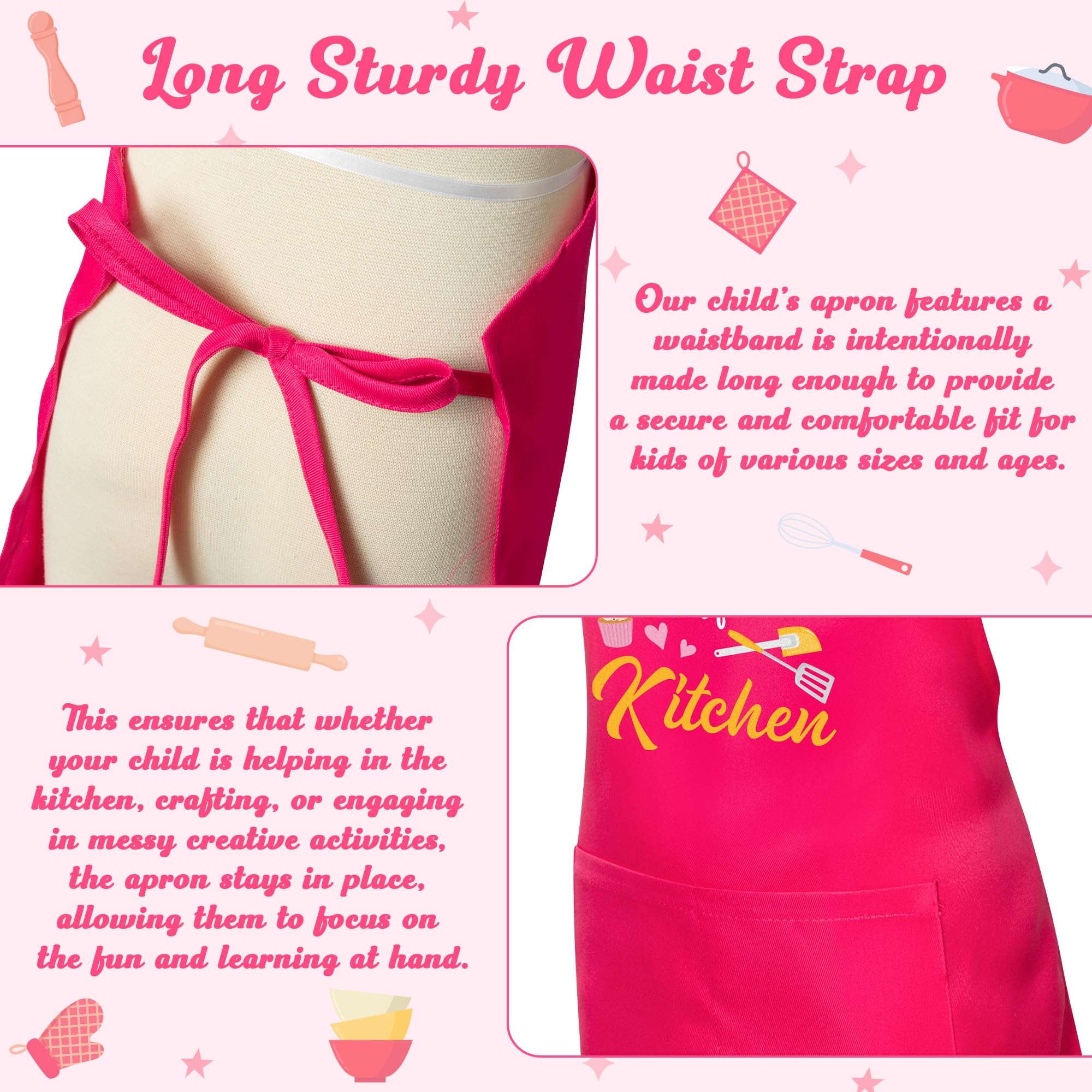 R HORSE apron with two center pockets for utensils and recipe cards