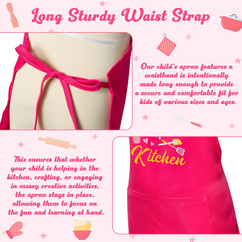 R HORSE apron with two center pockets for utensils and recipe cards