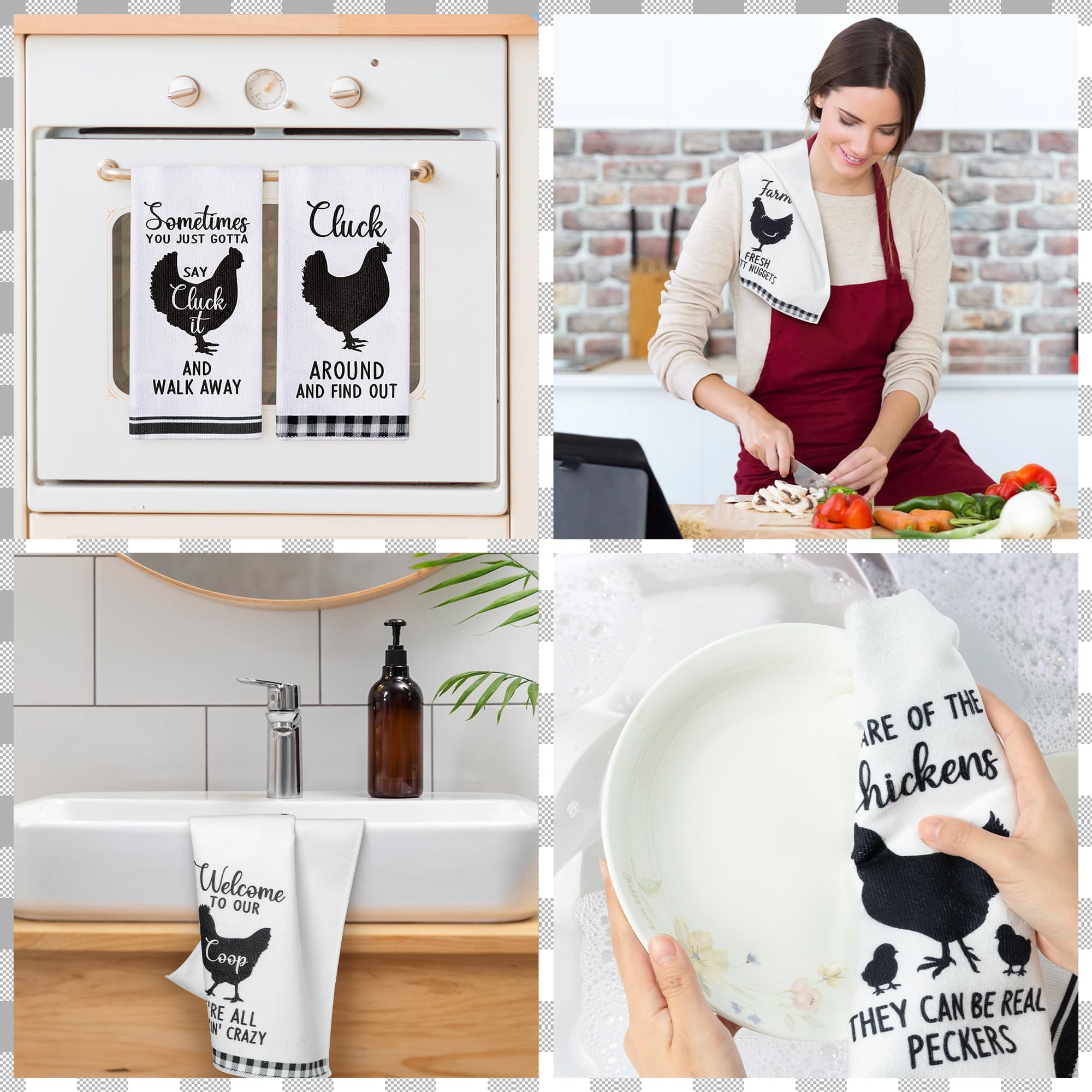 R HORSE dishcloths multi-use for wiping cups, countertops, and dishes.