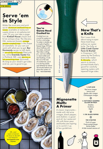 R. Murphy Ramelson Duxbury Oyster Knife ergonomic handle provides comfortable grip