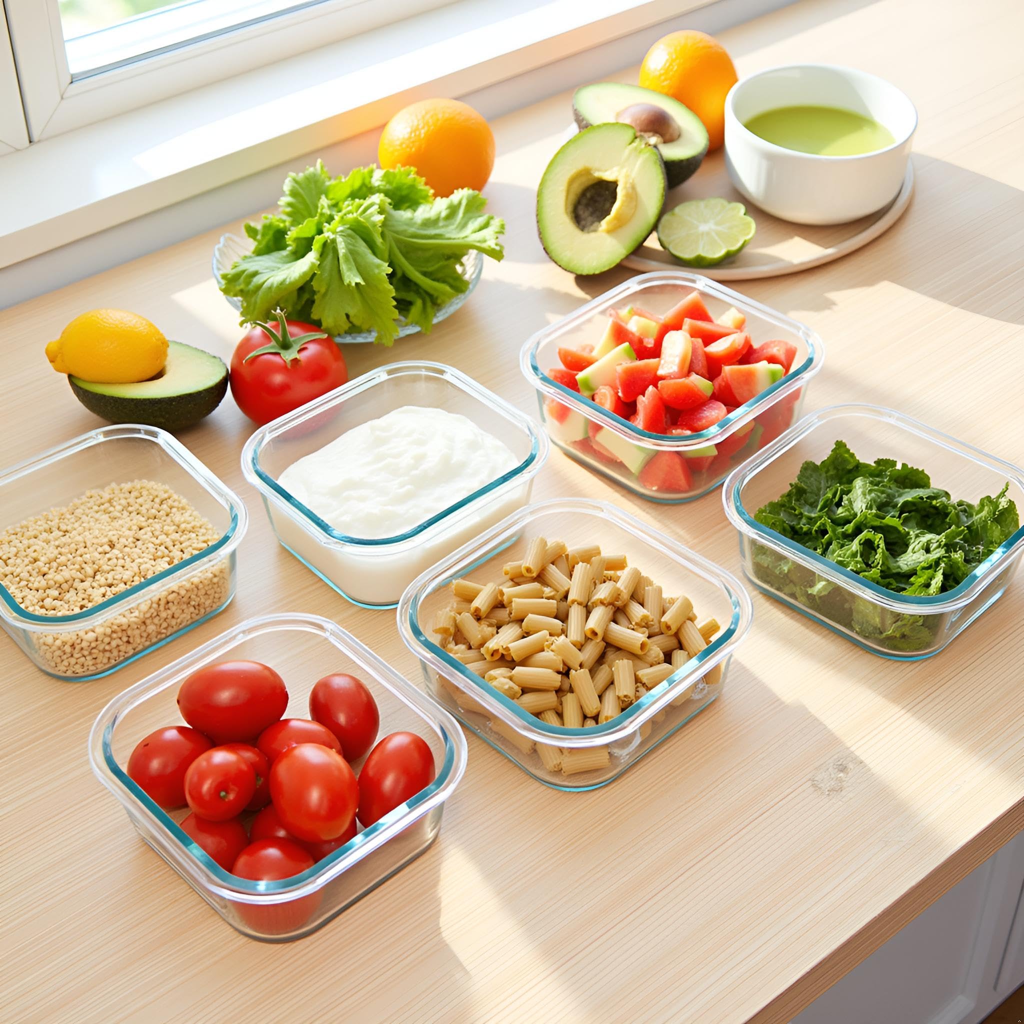 R.repad yay stackable glass containers save pantry space.
