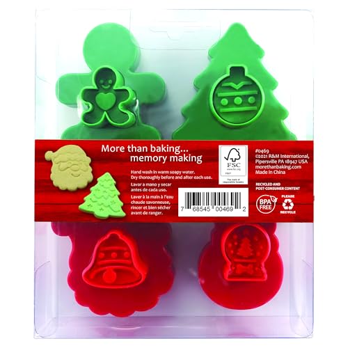 R&amp;M gingerbread boy stamper double-sided for classic cookies