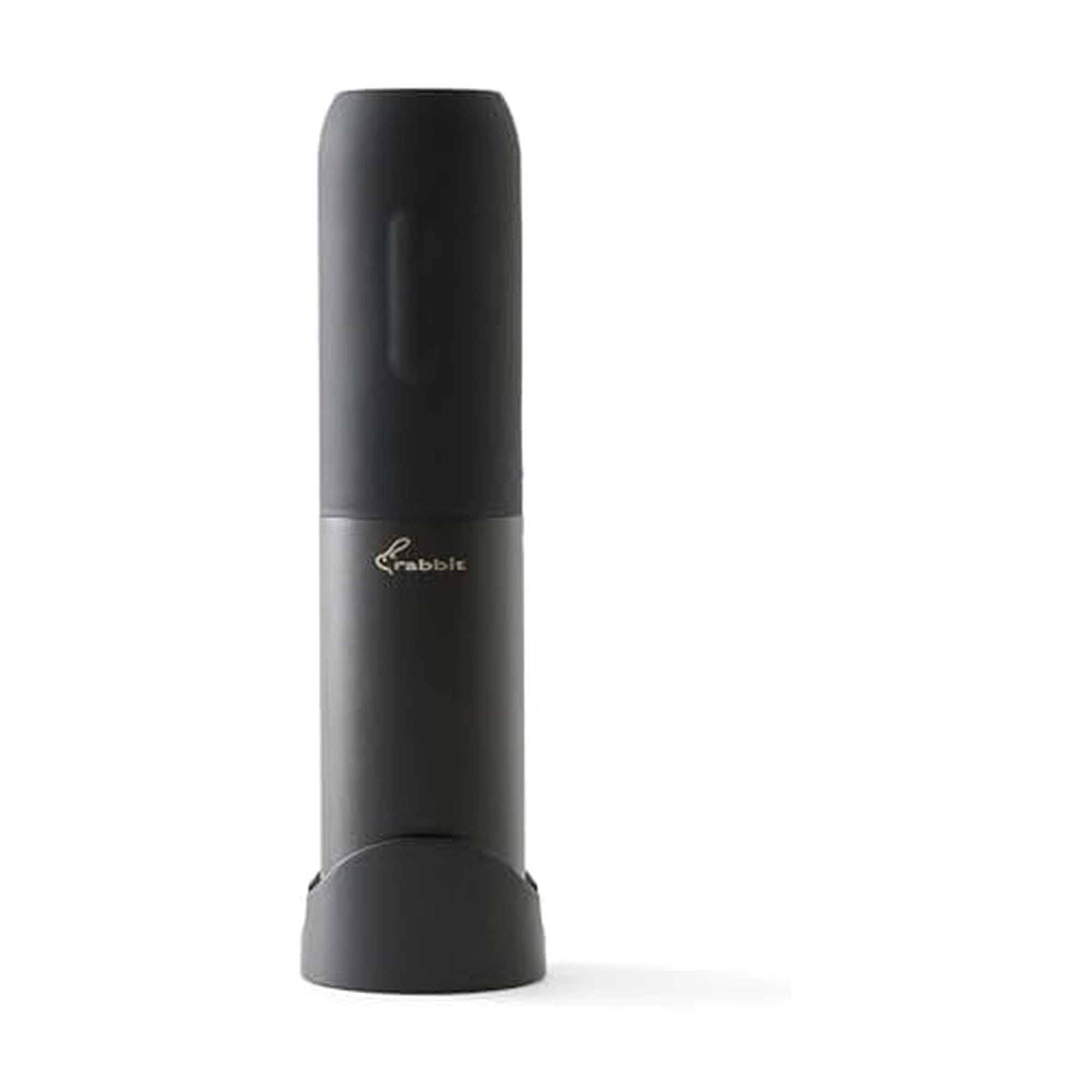 Rabbit Compact Electric Corkscrew on counter for quick wine opening