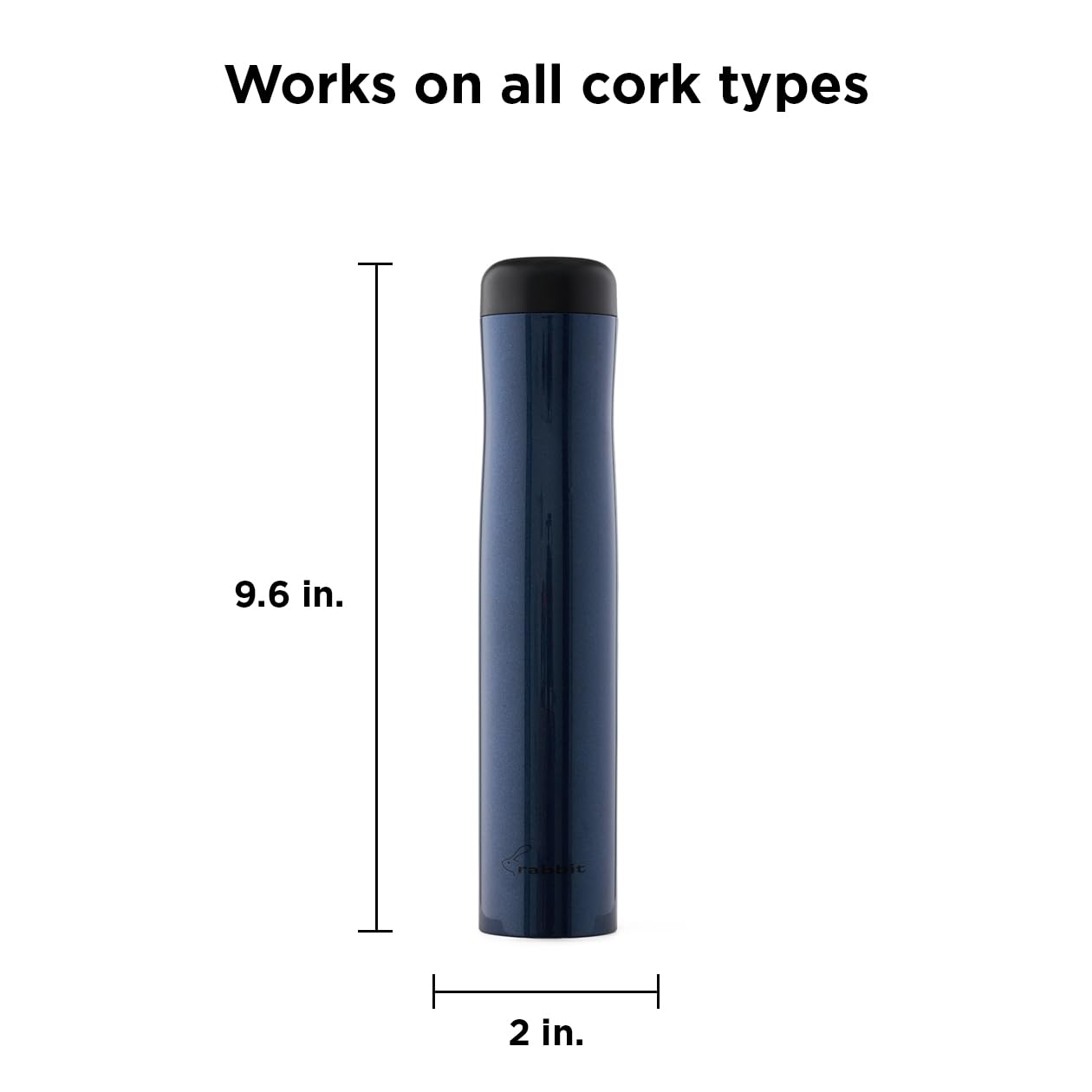 Rabbit Electric Corkscrew removing cork smoothly for effortless serving.