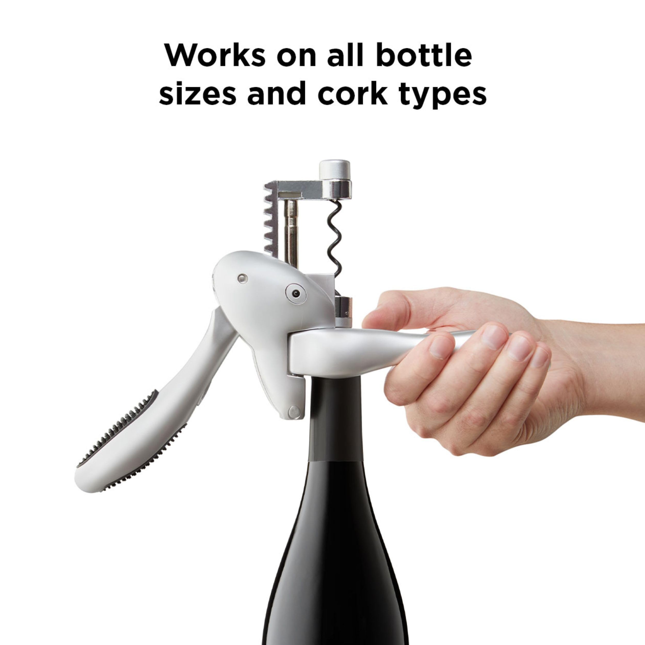 Rabbit Original Lever Corkscrew with ergonomic handle for comfortable open