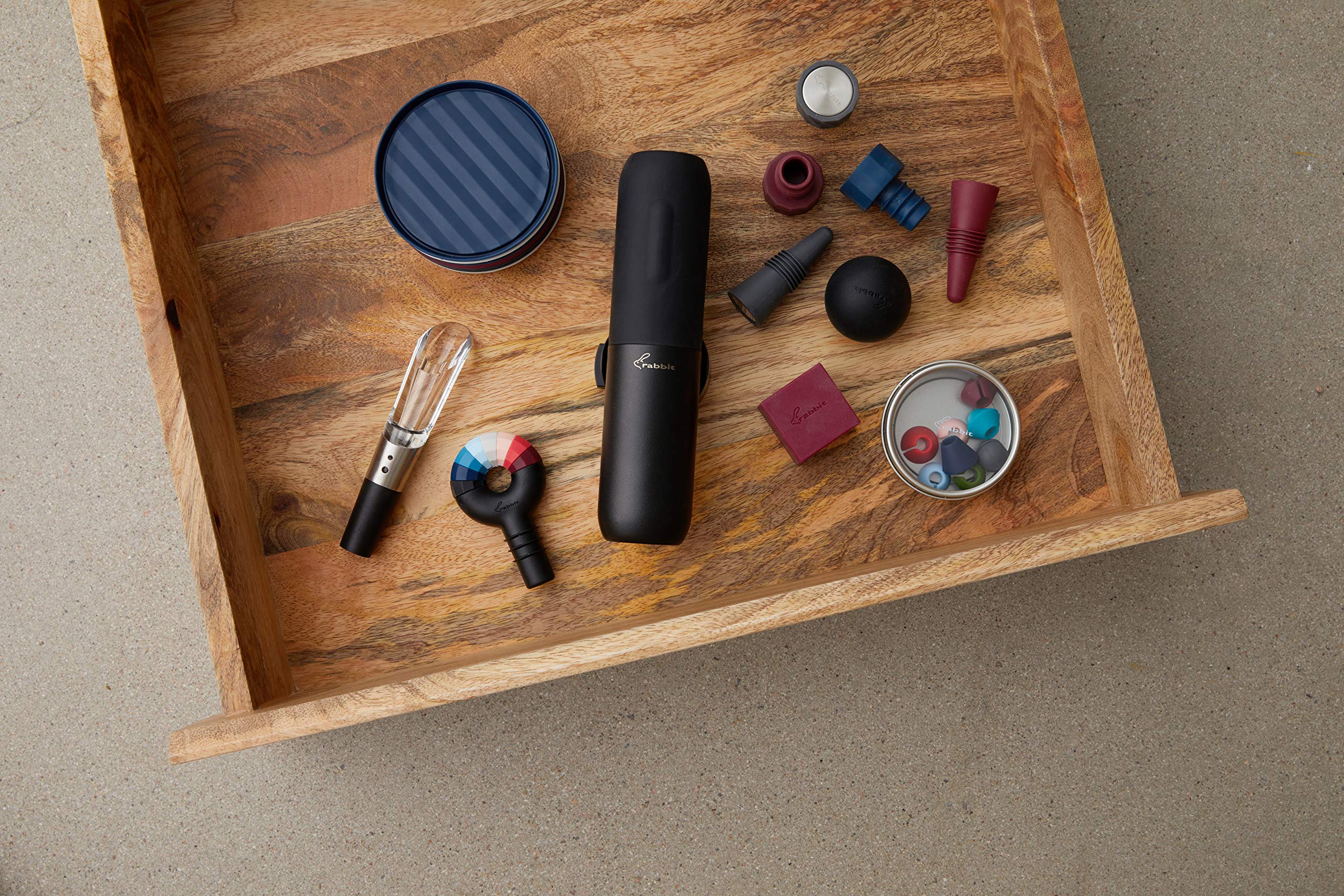 Rabbit travel-ready corkscrew for wine on the go