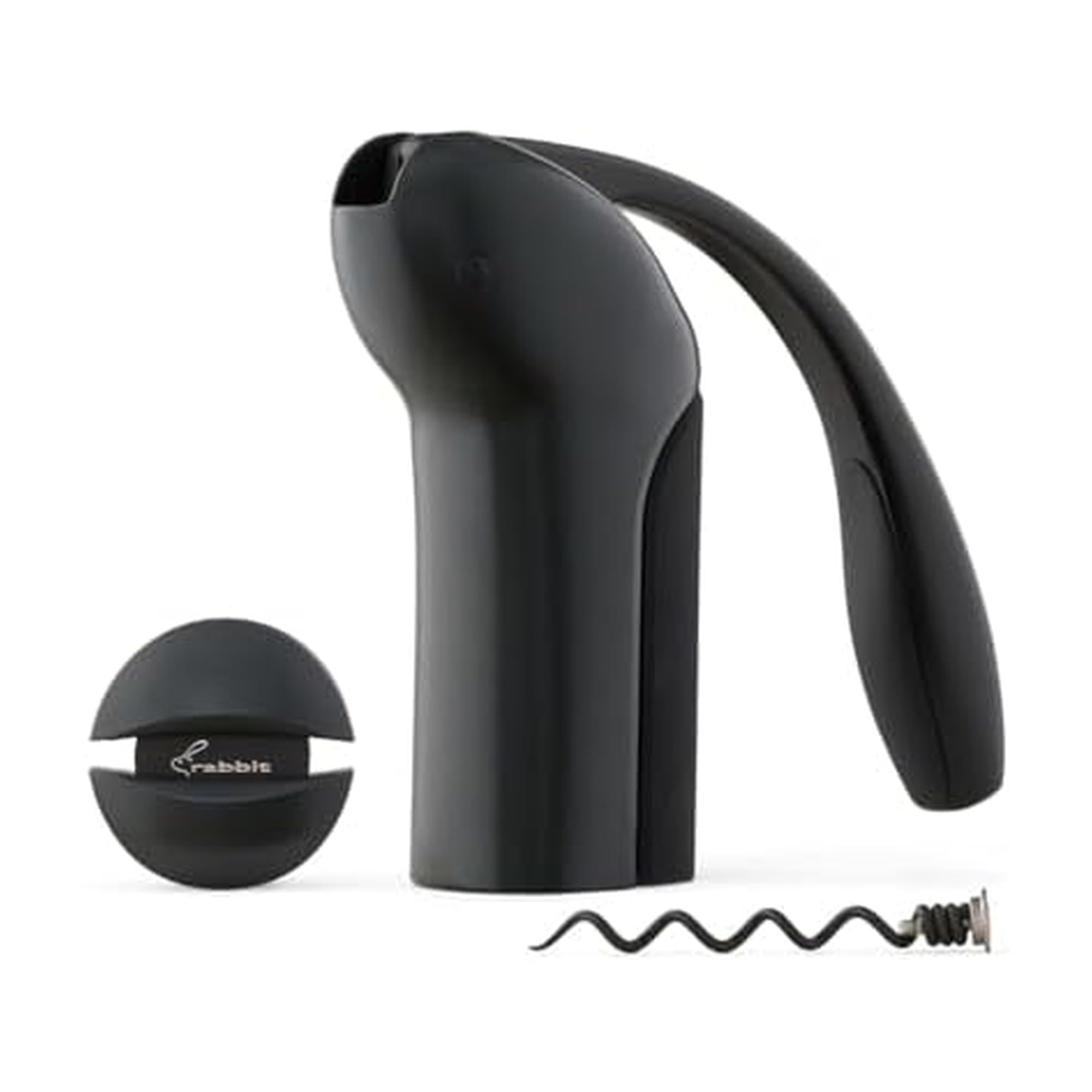 Rabbit vertical lever corkscrew front view highlighting easy cork removal