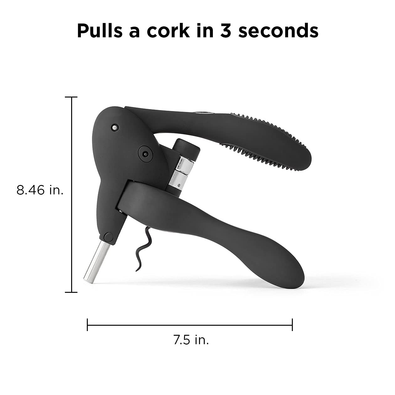 Rabbit W6004N foil cutter and extra spiral for clean, quick bottle openings