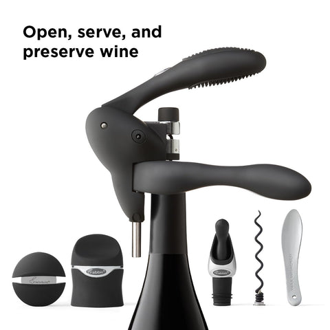 Rabbit wax remover keeps bottle tops clean after opening