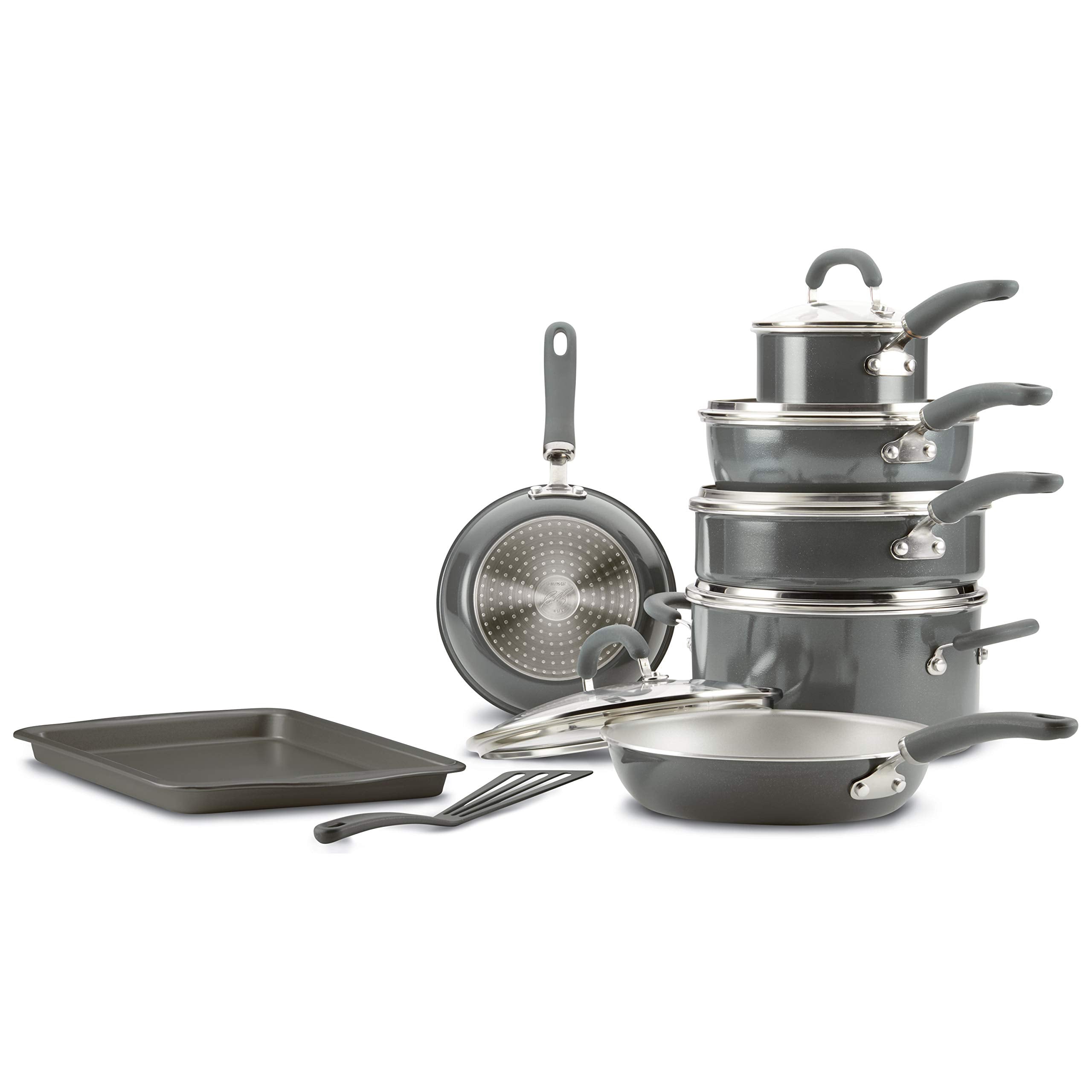 Rachael Ray 9-inch Turner included for easy flipping