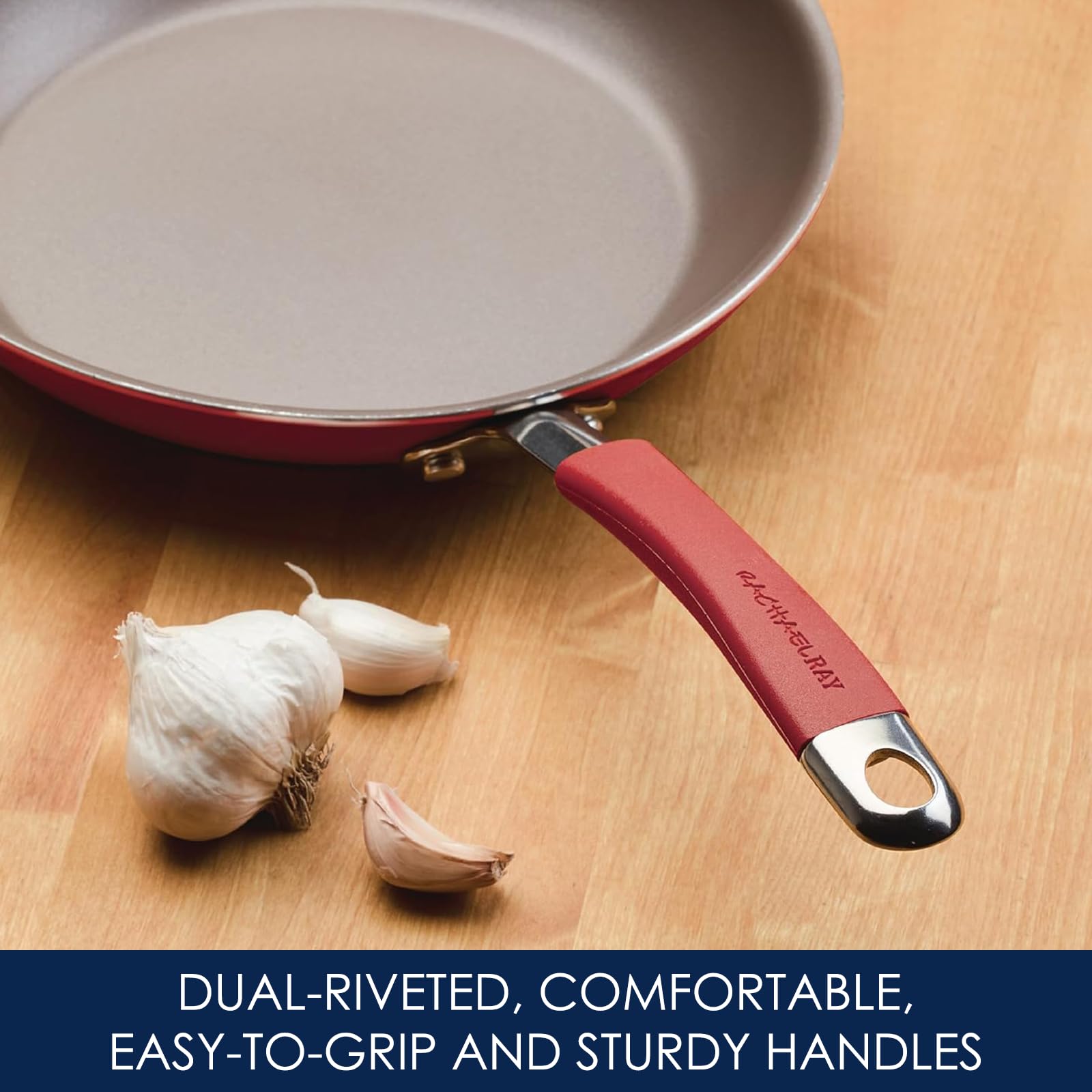 Rachael Ray Cucina 10-inch fry pan for searing and quick weeknight dinners