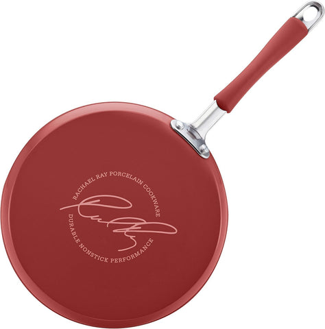Rachael Ray Cucina glass lid close-up for heat retention and visibility